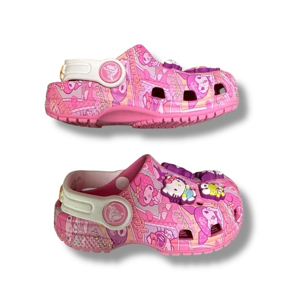 Hello Kitty Crocs Clog Pink Toddler Size 6 - Picture 9 of 10